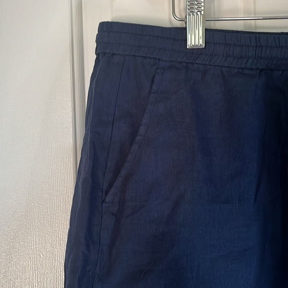 NWT Andie | The Graciosa Linen Navy Shorts Tassle Drawstrings Resortwear XL - Picture 4 of 8